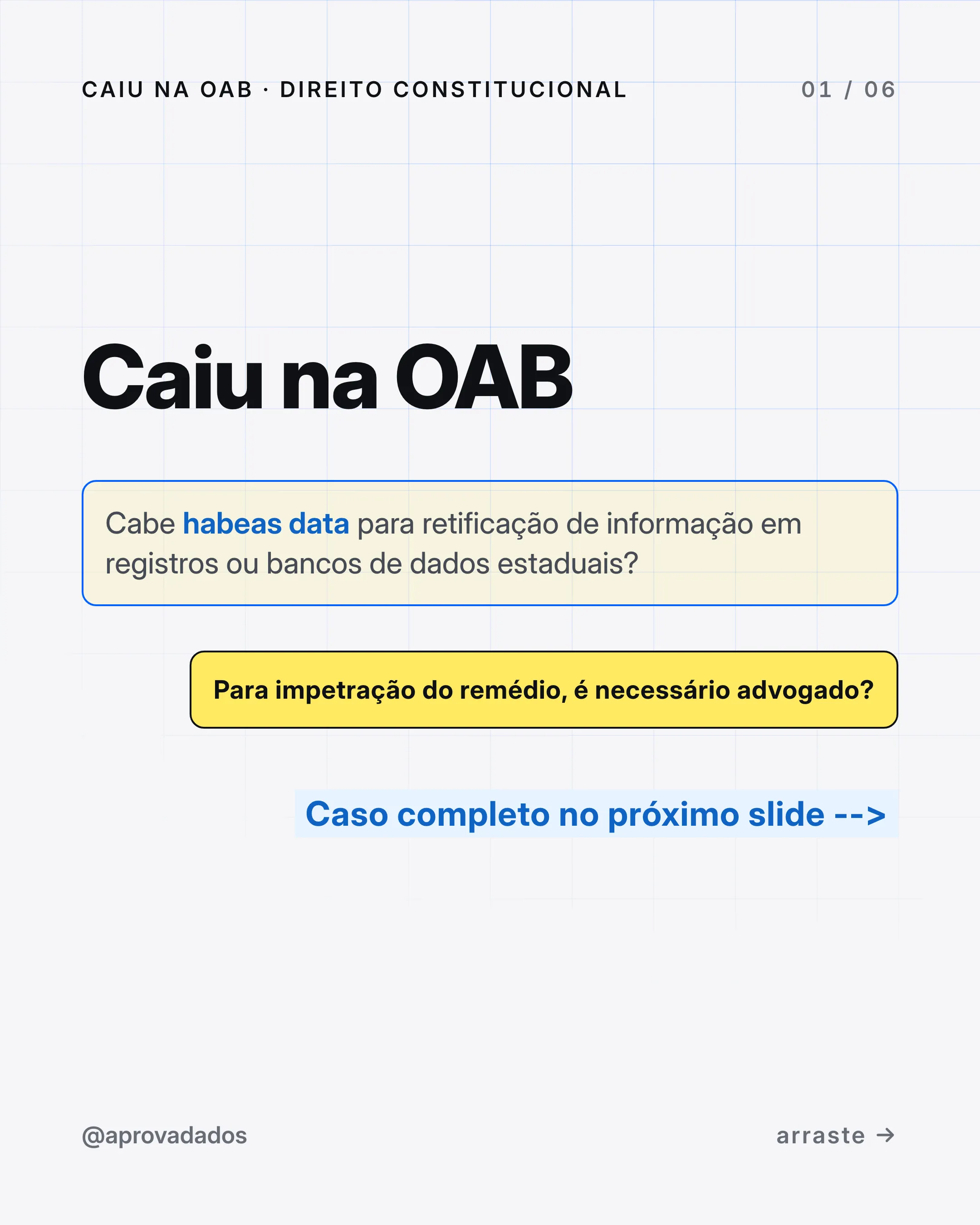 Capa: cabe habeas data para retificar informação em registros ou bancos de dados estaduais? É necessário advogado?